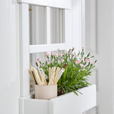 Lit simple avec 1/2 maison Classic, 90x200 cm, Blanc/Gris