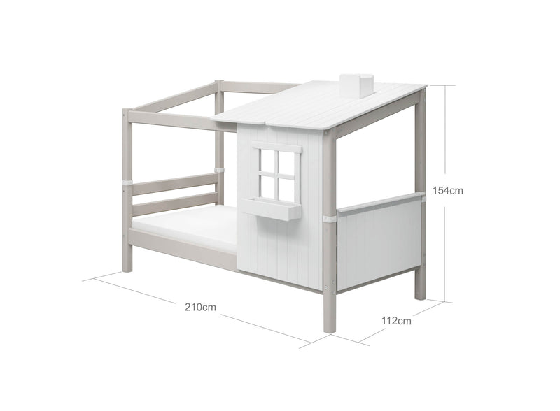 Cama individual con 1/2 Casa Classic