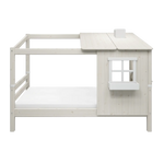 Single Bed with 1/2 House, Ladder, 90x200 cm, White SINGLE_BED single-bed-w-1-2-classic-house-white-washed-white-washed-white-1  flexa-com.myshopify.com