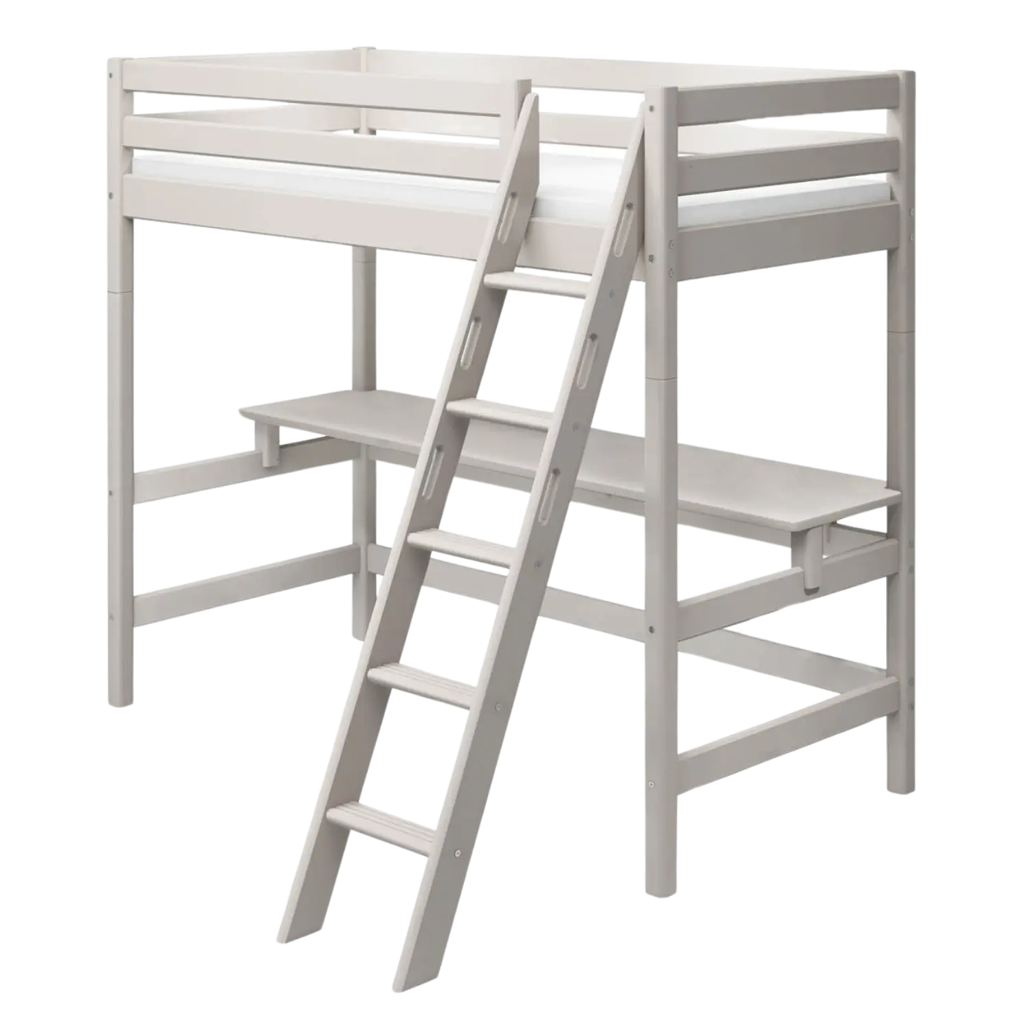 High Bed with casa module BED_CLASSIC_HIGH-BED highsleeper-slanting-ladder-grey-w-200x90-desk  flexa-com.myshopify.com