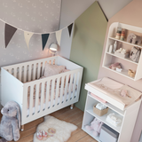 ROOMIE Changing table, 1 shelf, White