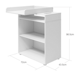 ROOMIE Changing table, 1 shelf, White