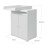 Changing table, 2 doors