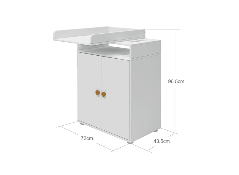 Changing table, 2 doors