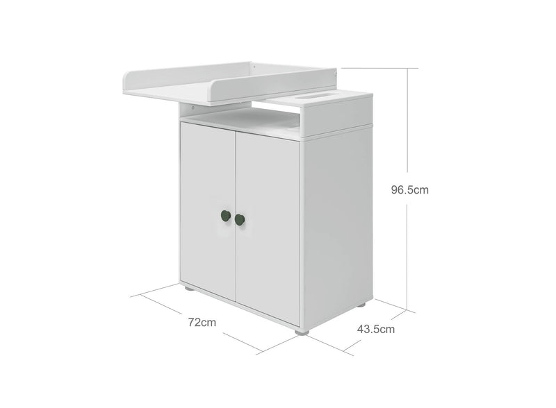 Wickeltisch, 2 Türen