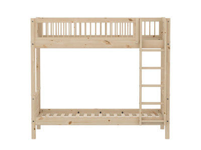 CLASSIC RAW Etagenbett mit Extra Höhe, 90x200 cm, Kiefernholz