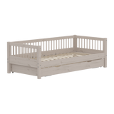 Single Bed with Guest Bed, 90x200 cm, Grey