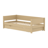 Single Bed with Pull-out Bed, 90x200 cm, Sand