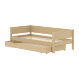 Single Bed with Pull-out Bed, 90x200 cm, Sand