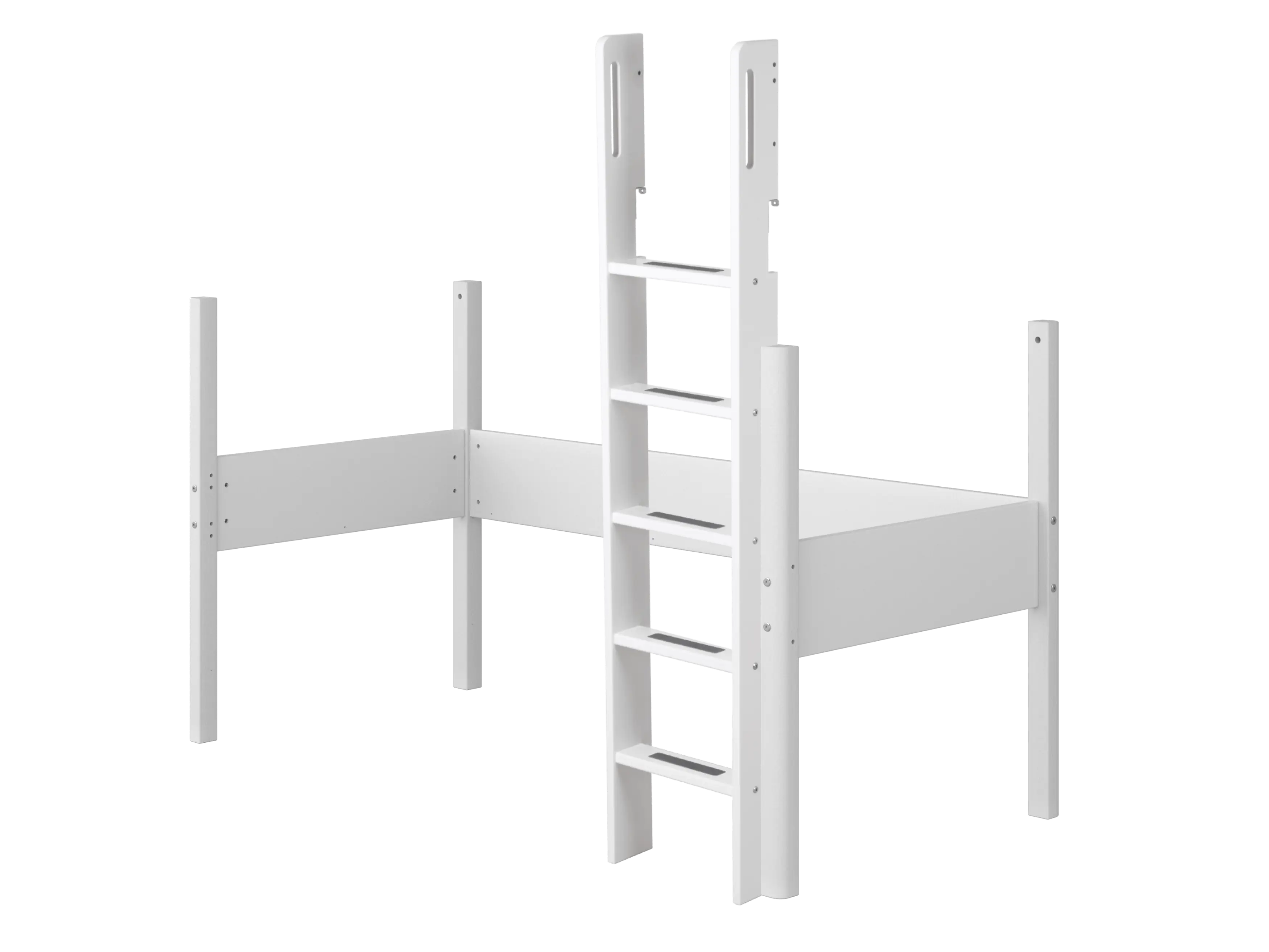 BALDUR Straight Ladder and Legs for High Bed, 90x200 cm, White LADDER_LEGS 200 flexa-com.myshopify.com