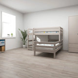 Bunk Bed 143 cm with Ladder and Safety Rail, 90x200 cm, Grey BUNKBED 200 flexa-com.myshopify.com