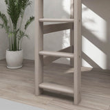 Bunk Bed 143 cm with Ladder and Safety Rail, 90x200 cm, Grey FLEXA BUNKBED semi-high-bed-w-straight-ladder-grey-washed-1   200 flexa-com.myshopify.com