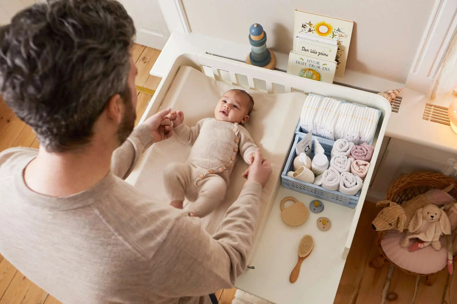 Changing Table, 73.2x80 cm, Cream BABY ACTIVE flexa-com.myshopify.com