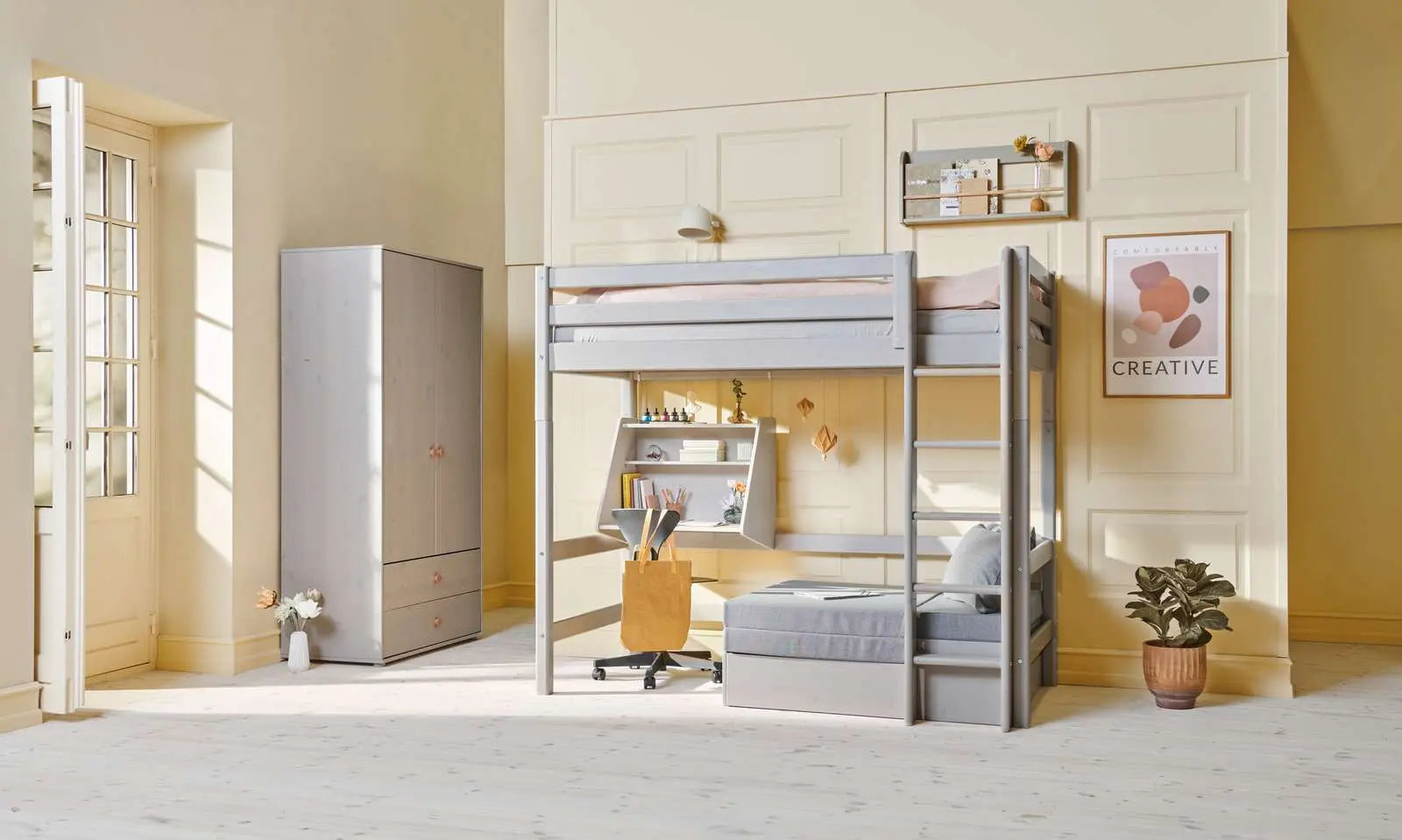 Click-on Desk for High-Beds, Grey ACCESSORIES ACTIVE flexa-com.myshopify.com