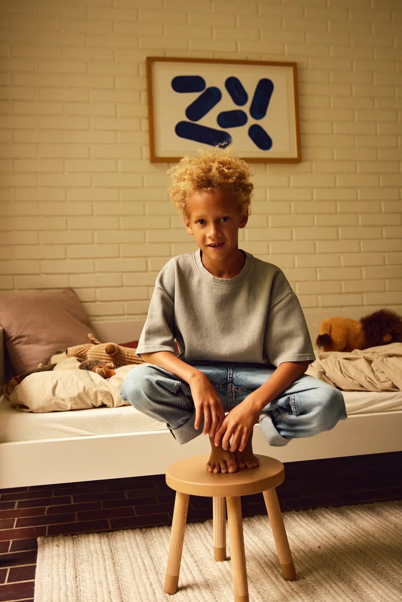 DOTS Kids Stool, Blue Skies flexa-com.myshopify.com  CHAIR