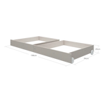Drawers for Single- and Bunk Bed, Grey ACCESSORIES 200 flexa-com.myshopify.com