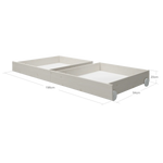 Drawers for Single- and Bunk Bed, White ACCESSORIES 200 flexa-com.myshopify.com