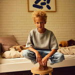 DOTS Kids Stool, Latte CHAIR stool-dots-latte  flexa-com.myshopify.com