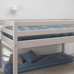 High Bed 120 cm with Ladder and Safety Rail, 140x200 cm, Grey FLEXA MID_HIGH-BED mid-high-bed-grey-washed-1   200 flexa-com.myshopify.com