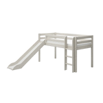 High Bed 120 cm with Slide and Ladder, 90x200 cm, White MID_HIGH-BED 200 flexa-com.myshopify.com
