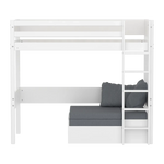 High bed with straight ladder, 90x200 cm, White HIGHBED _badge_bestseller flexa-com.myshopify.com