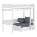 High bed with straight ladder, 90x200 cm, White HIGHBED _badge_bestseller flexa-com.myshopify.com
