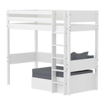 High bed with straight ladder, 90x200 cm, White HIGHBED _badge_bestseller flexa-com.myshopify.com
