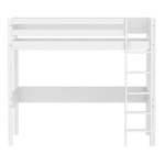 High bed with straight ladder, 90x200 cm, White HIGHBED _badge_bestseller flexa-com.myshopify.com