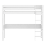 High bed with straight ladder, 90x200 cm, White HIGHBED _badge_bestseller flexa-com.myshopify.com