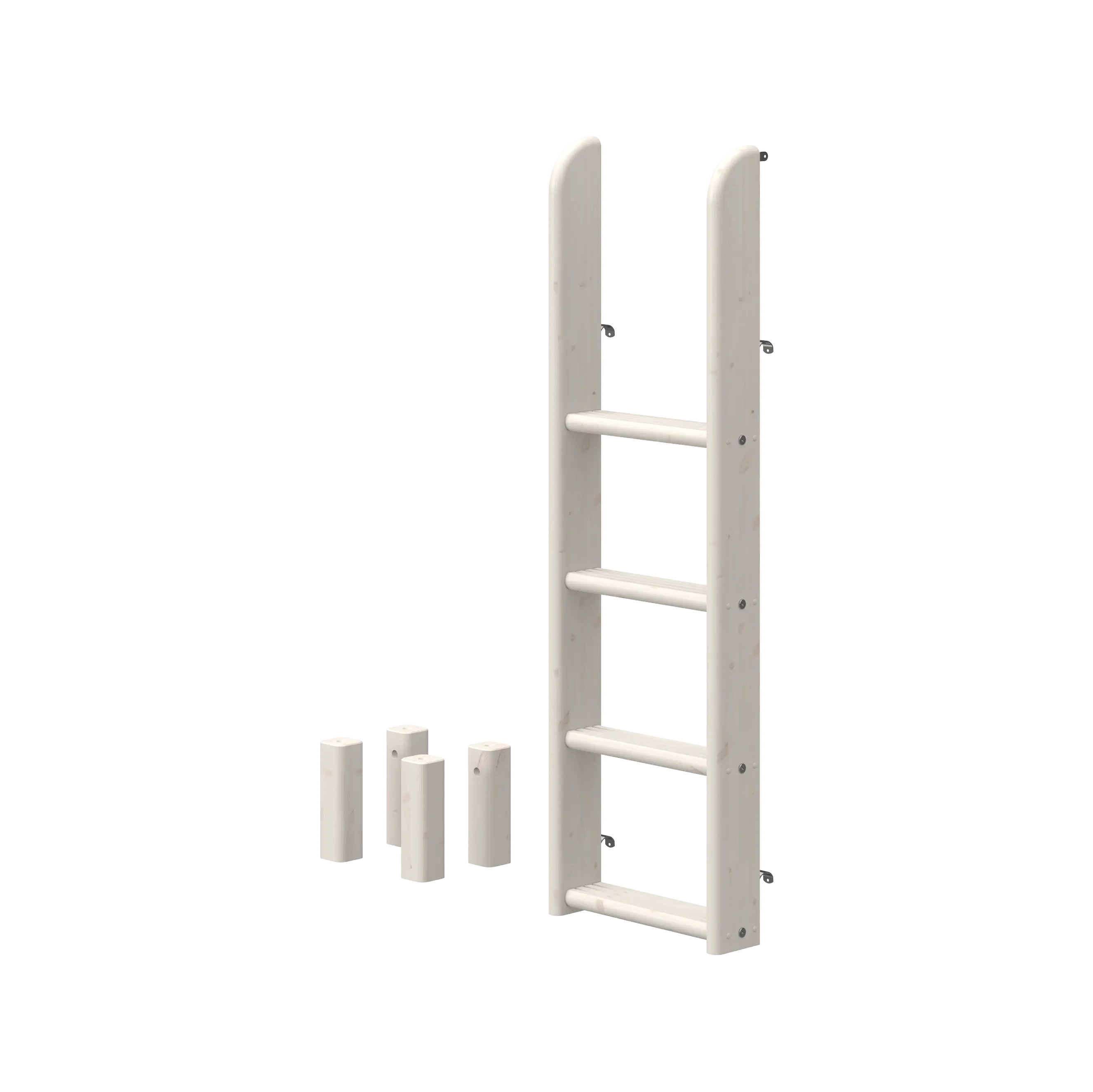 Ladder and Legs for Bunk Bed 154 cm, White LADDER_LEGS _badge_bestseller flexa-com.myshopify.com