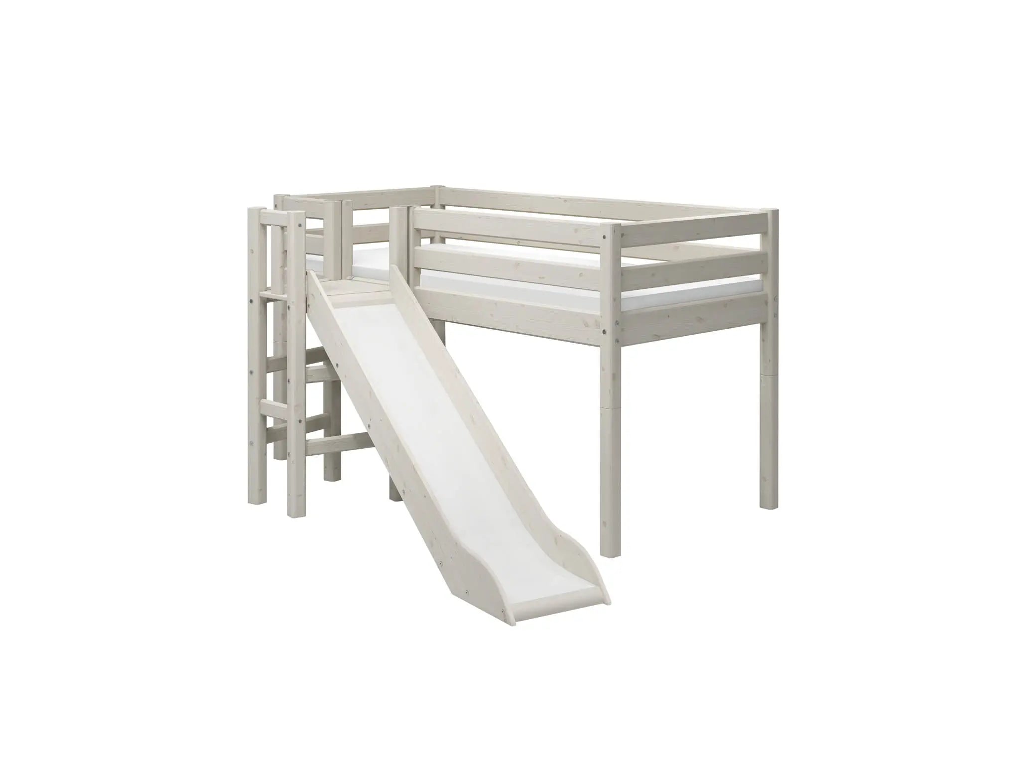 Mid-High Bed w. platform and slide BED_CLASSIC_MID-HIGH-BED 190 flexa-com.myshopify.com