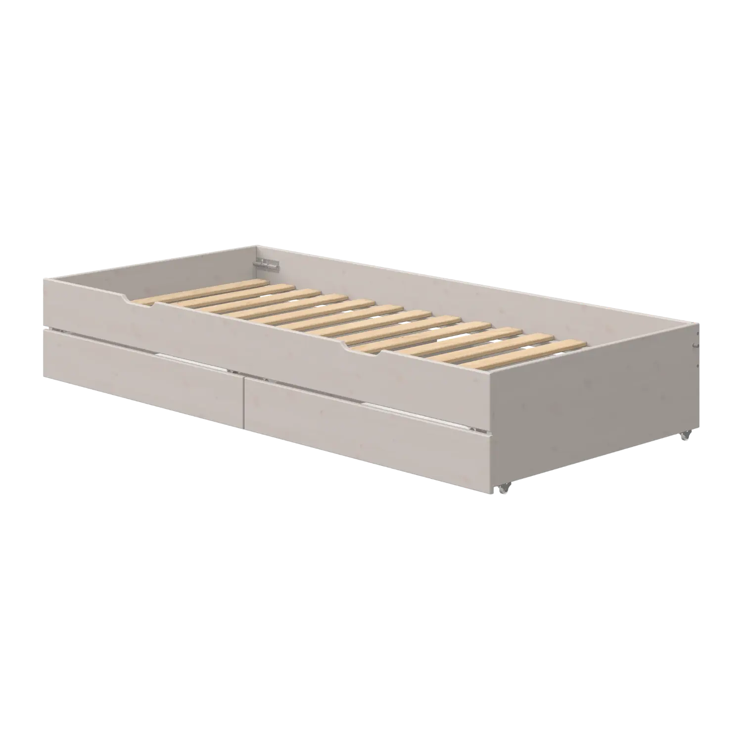 Pull-out Bed with Drawers, 90x190 cm, Grey FLEXA ACCESSORIES pull-out-bed-grey-washed-3   200 flexa-com.myshopify.com