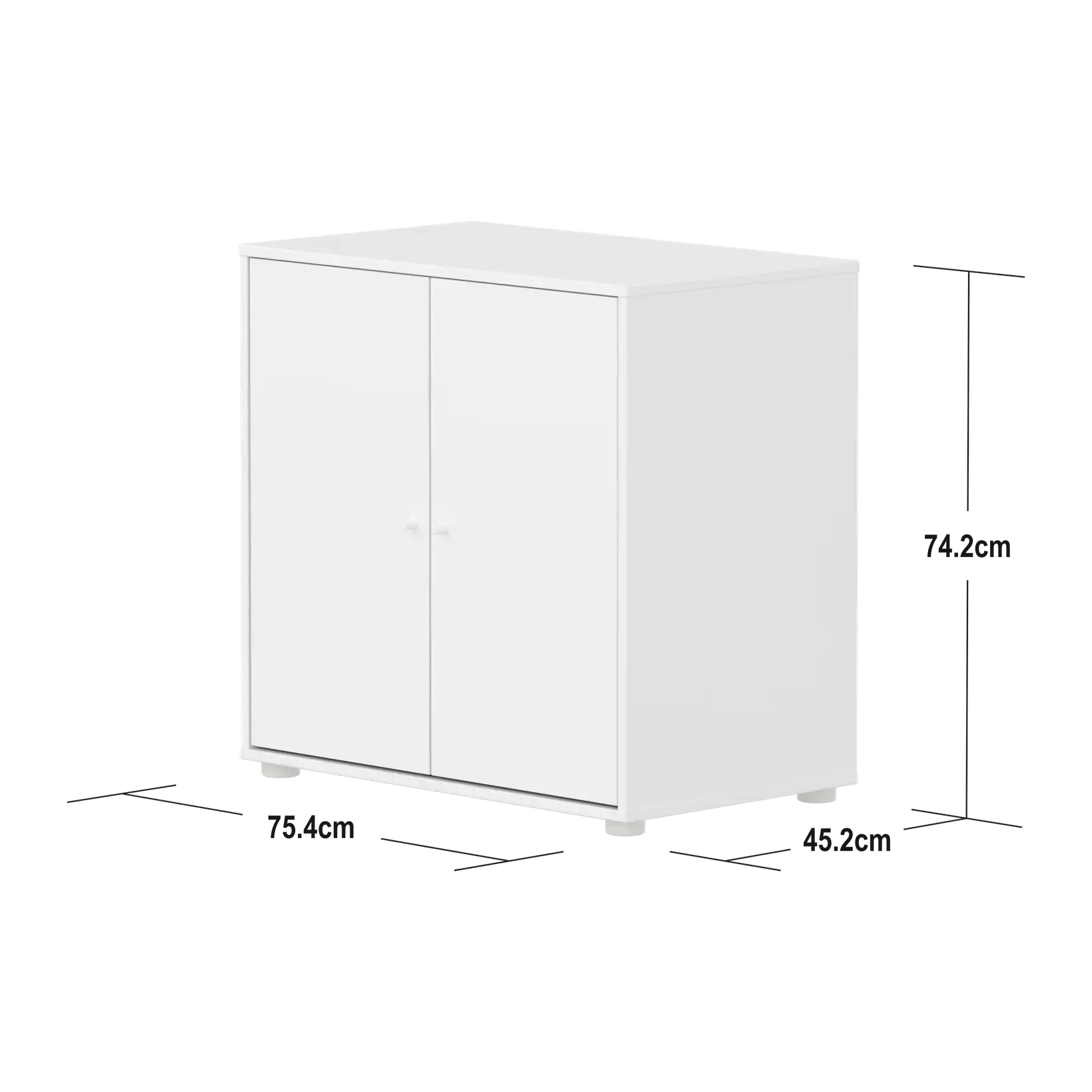 SAGA Cupboard, 2 doors, White CUPBOARD ACTIVE flexa-com.myshopify.com
