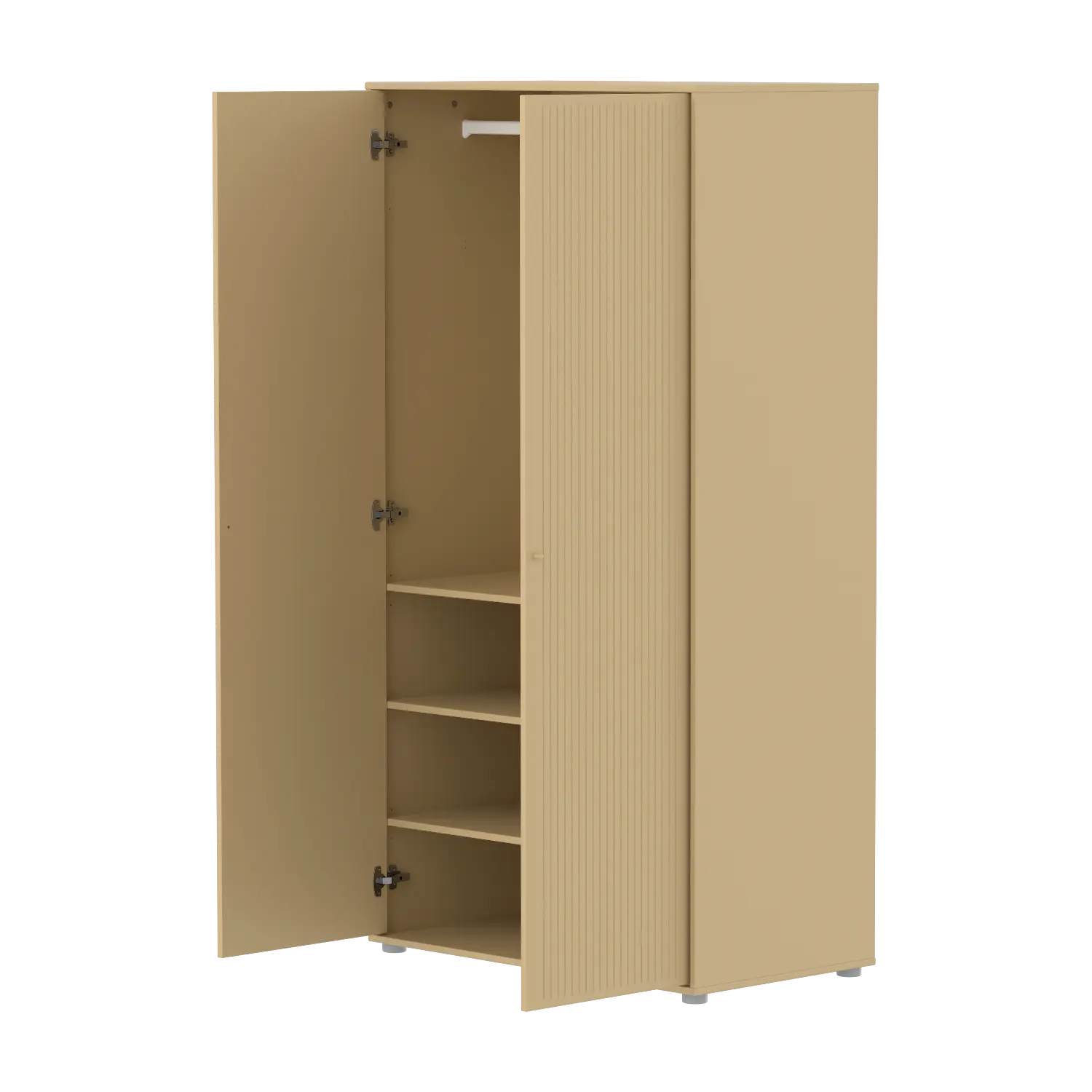 SAGA Wardrobe, 2 door, Sand with grooves WARDROBE ACTIVE flexa-com.myshopify.com