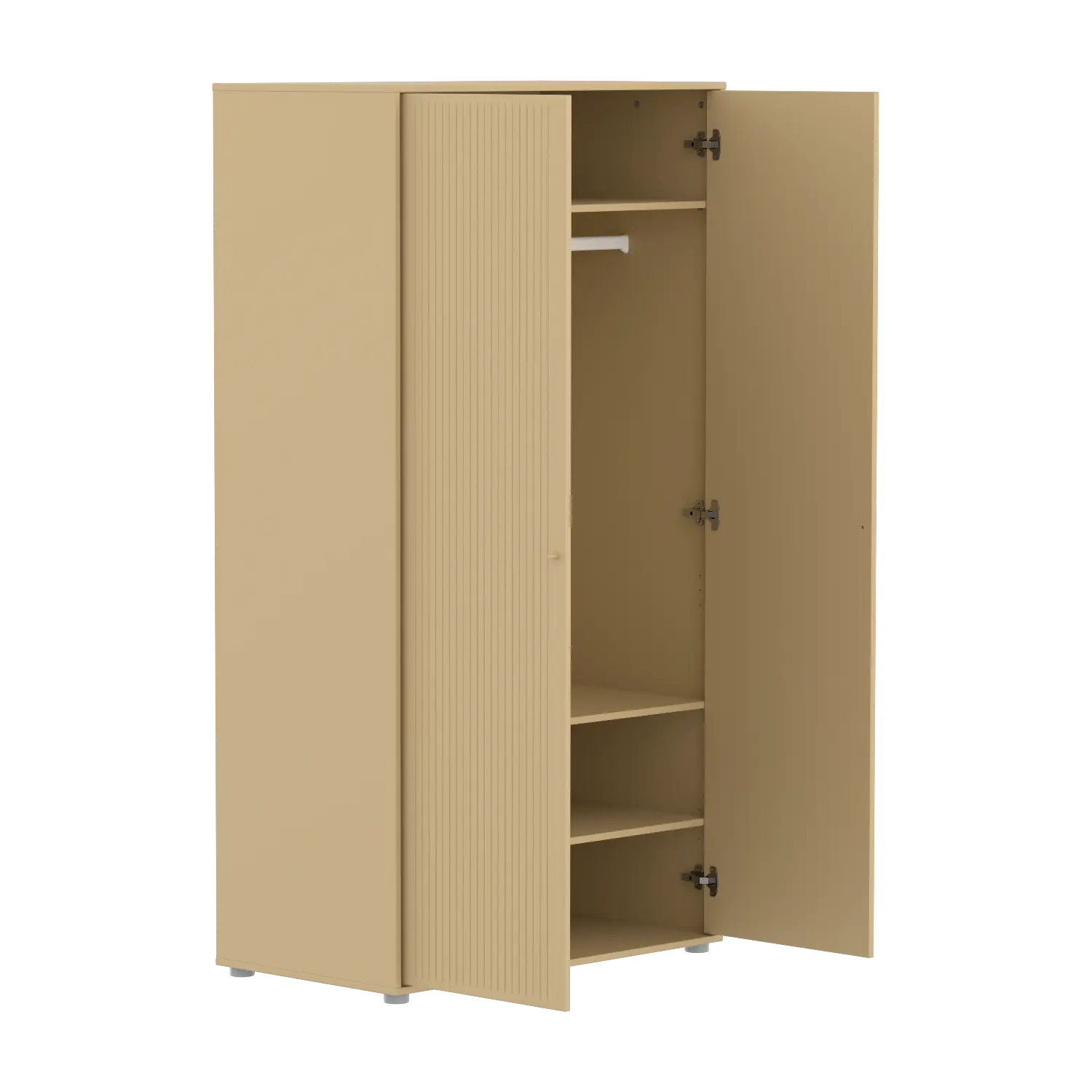 SAGA Wardrobe, 2 door, Sand with grooves WARDROBE ACTIVE flexa-com.myshopify.com