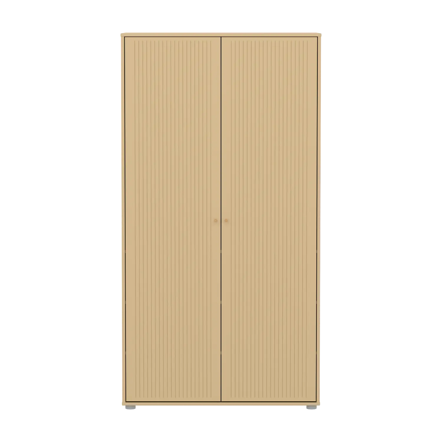 SAGA Wardrobe, 2 door, Sand with grooves – FLEXA