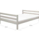 Single Bed, 140x200 cm, White SINGLE_BED 200 flexa-com.myshopify.com
