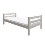 Single Bed, 90x200 cm, Grey SINGLE_BED 200 flexa-com.myshopify.com
