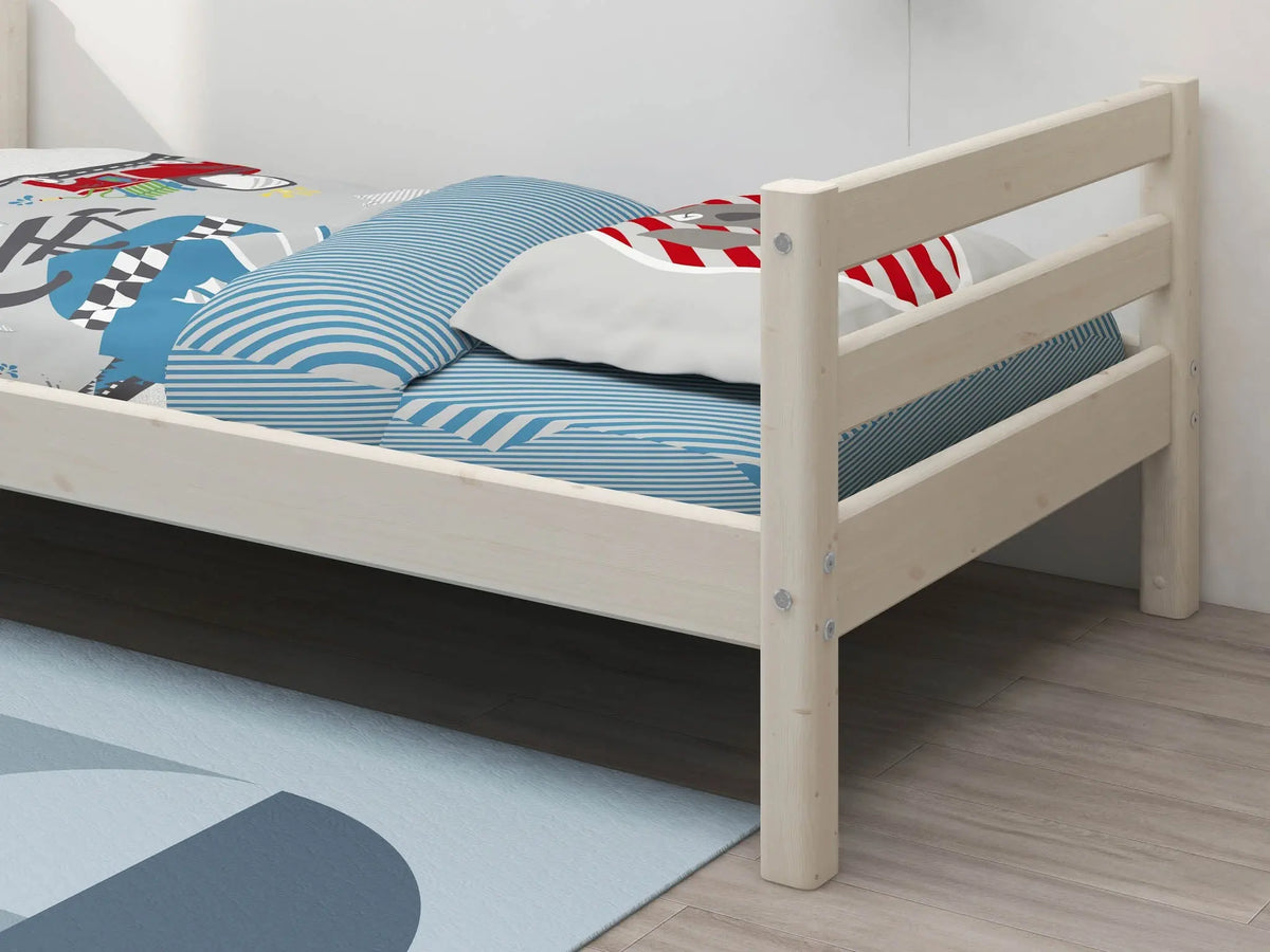 FLEXAシングルベッド Single Bed, 90x200 cm, White – FLEXA