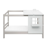 Single Bed with 1/2 House, 90x200 cm, White/Grey SINGLE_BED 200 flexa-com.myshopify.com