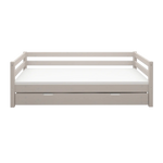 Single Bed with Pull-out Bed, 90x200 cm, Grey SINGLE_BED 200 flexa-com.myshopify.com
