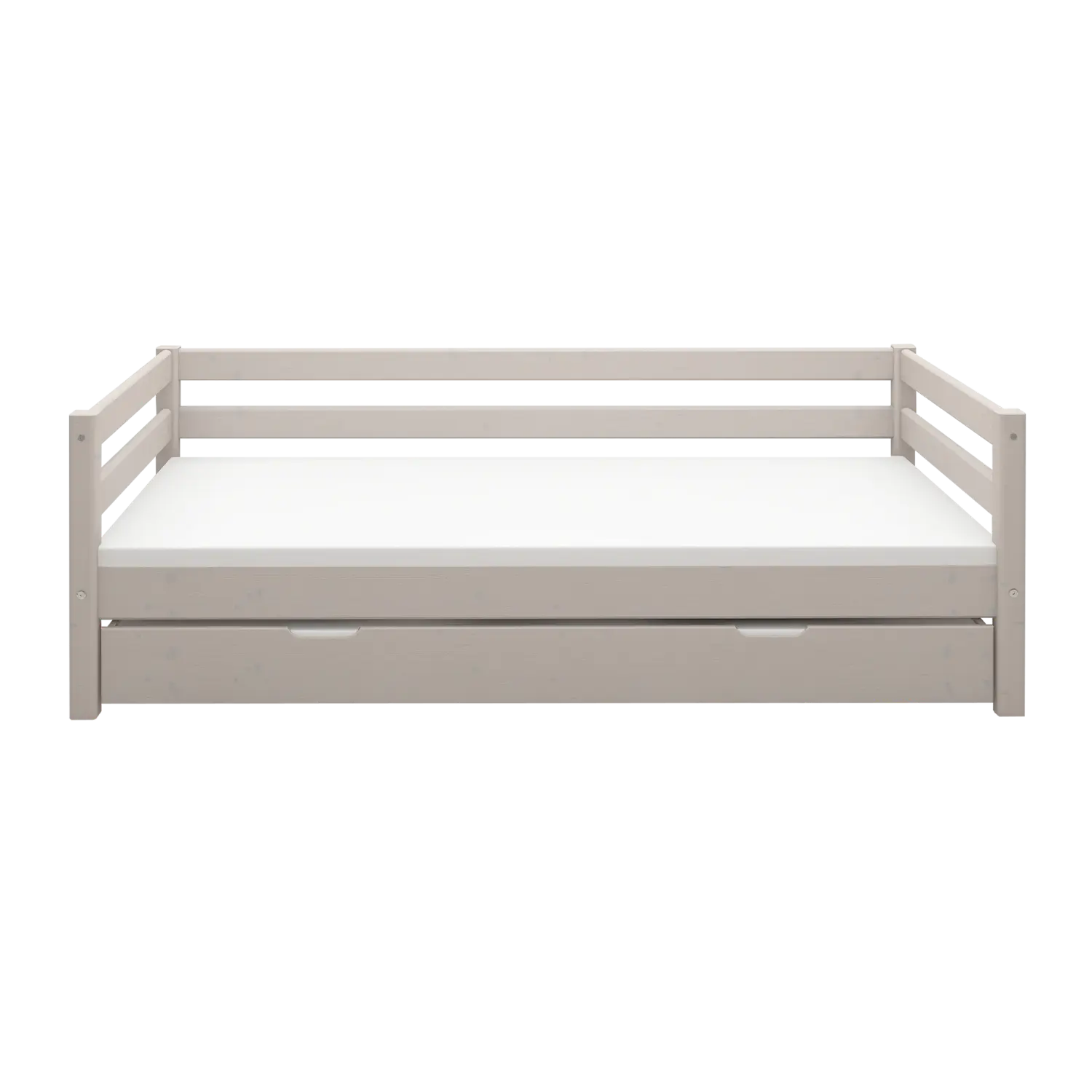 Single Bed with Pull-out Bed, 90x200 cm, Grey SINGLE_BED 200 flexa-com.myshopify.com