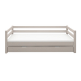 Single Bed with Pull-out Bed, 90x200 cm, Grey SINGLE_BED 200 flexa-com.myshopify.com
