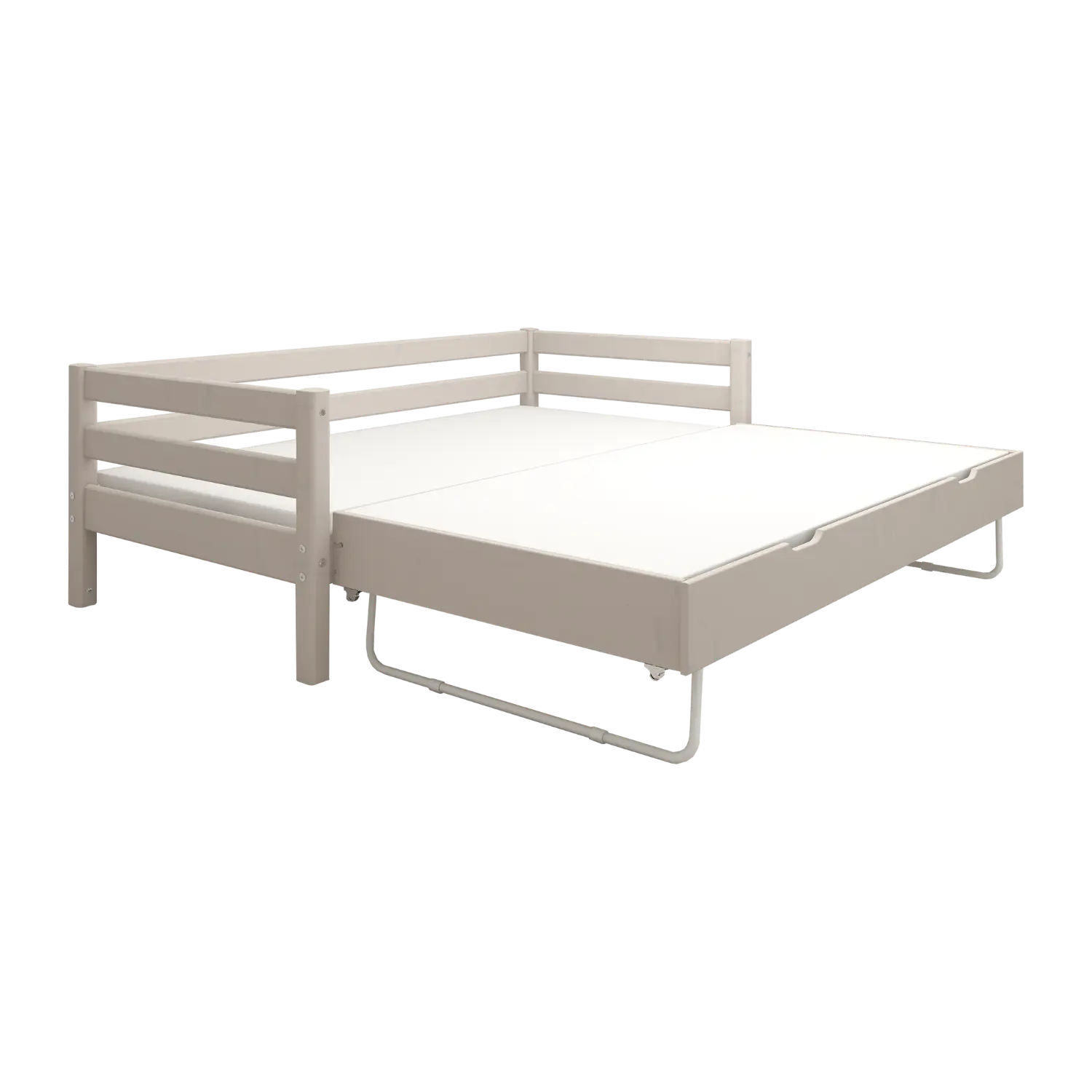 Single Bed with Pull-out Bed, 90x200 cm, Grey SINGLE_BED 200 flexa-com.myshopify.com