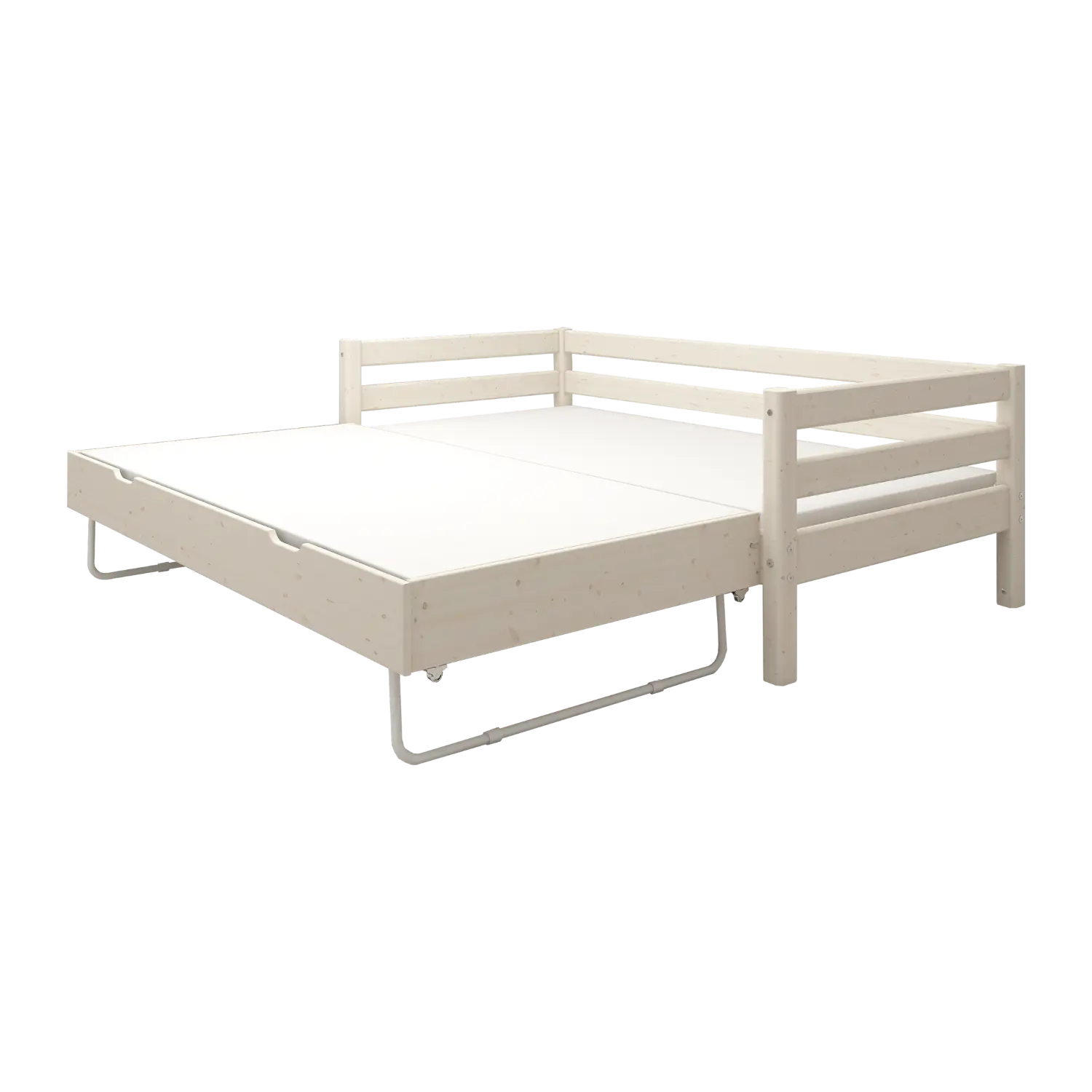 Single Bed with Pull-out Bed, 90x200 cm, White SINGLE_BED 200 flexa-com.myshopify.com