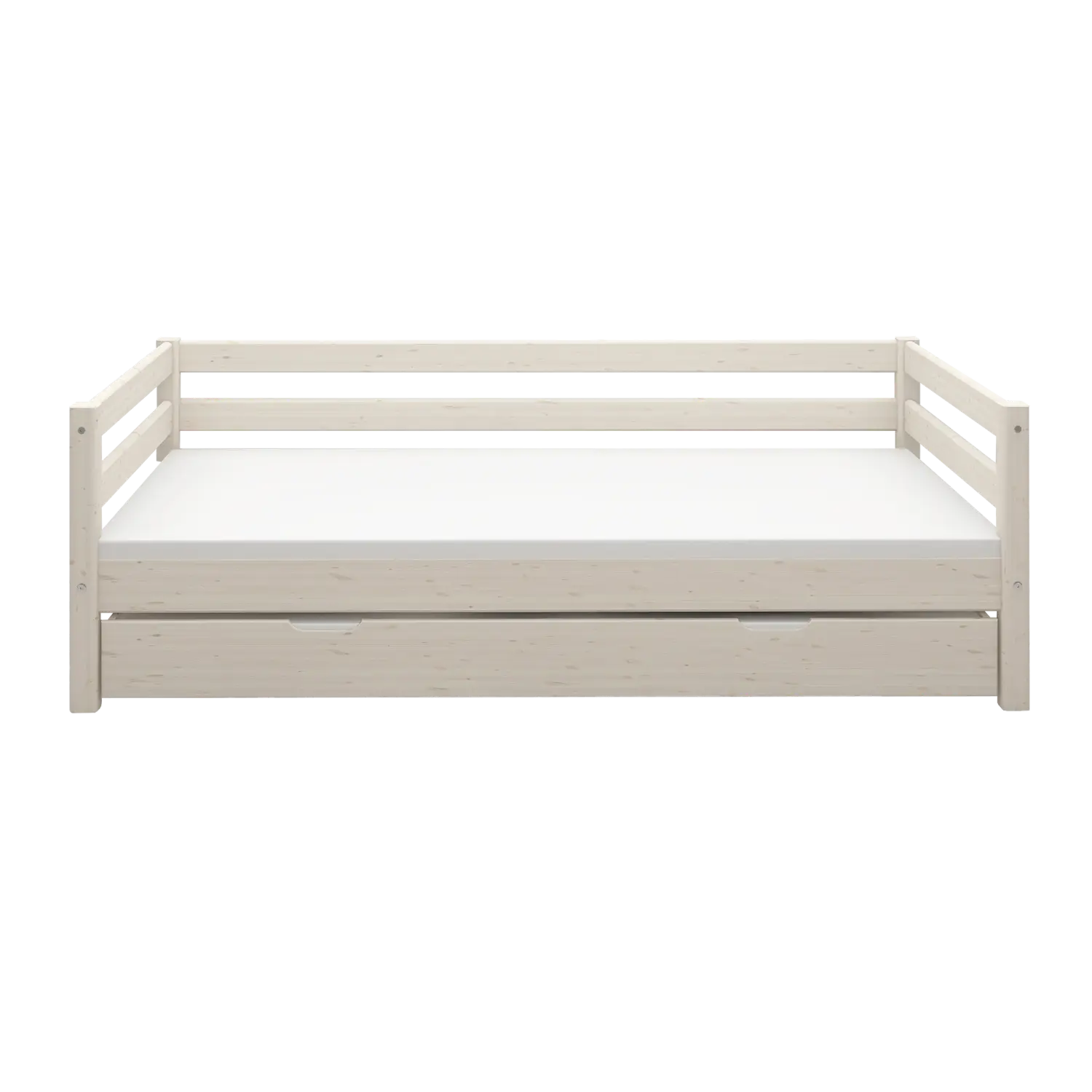 Single Bed with Pull-out Bed, 90x200 cm, White SINGLE_BED 200 flexa-com.myshopify.com