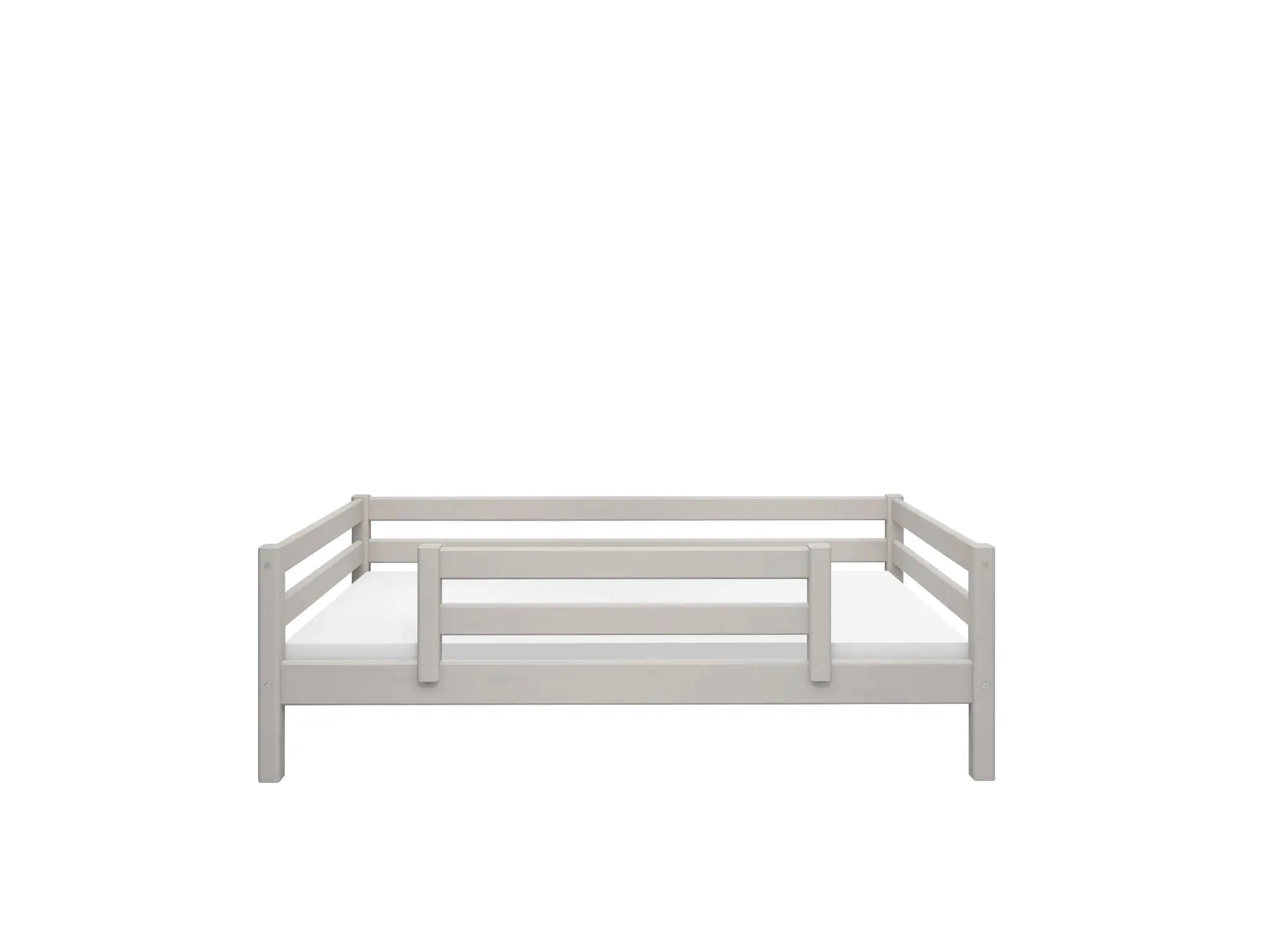 Single Bed with Safety Rail, 90x200 cm, Grey SINGLE_BED 200 flexa-com.myshopify.com