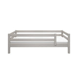 Single Bed with Safety Rail, 90x200 cm, Grey SINGLE_BED 200 flexa-com.myshopify.com