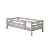 Single Bed with Safety Rail, 90x200 cm, Grey SINGLE_BED 200 flexa-com.myshopify.com