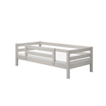 Single Bed with Safety Rail, 90x200 cm, Grey SINGLE_BED 200 flexa-com.myshopify.com